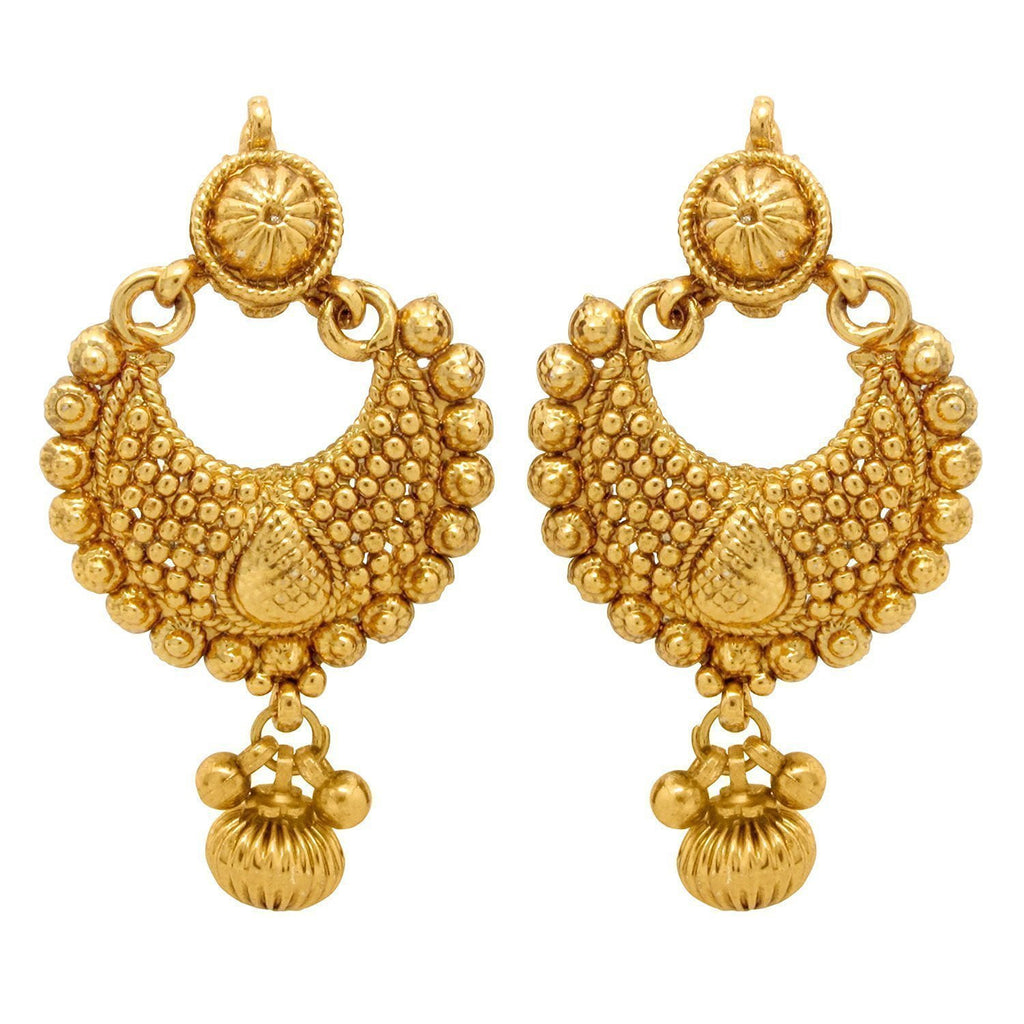 Black Floral Gold Plated Stylish Fancy Party Wear Earrings Cubic Zirconia  Copper Stud Earring - AJ Home - 3683156